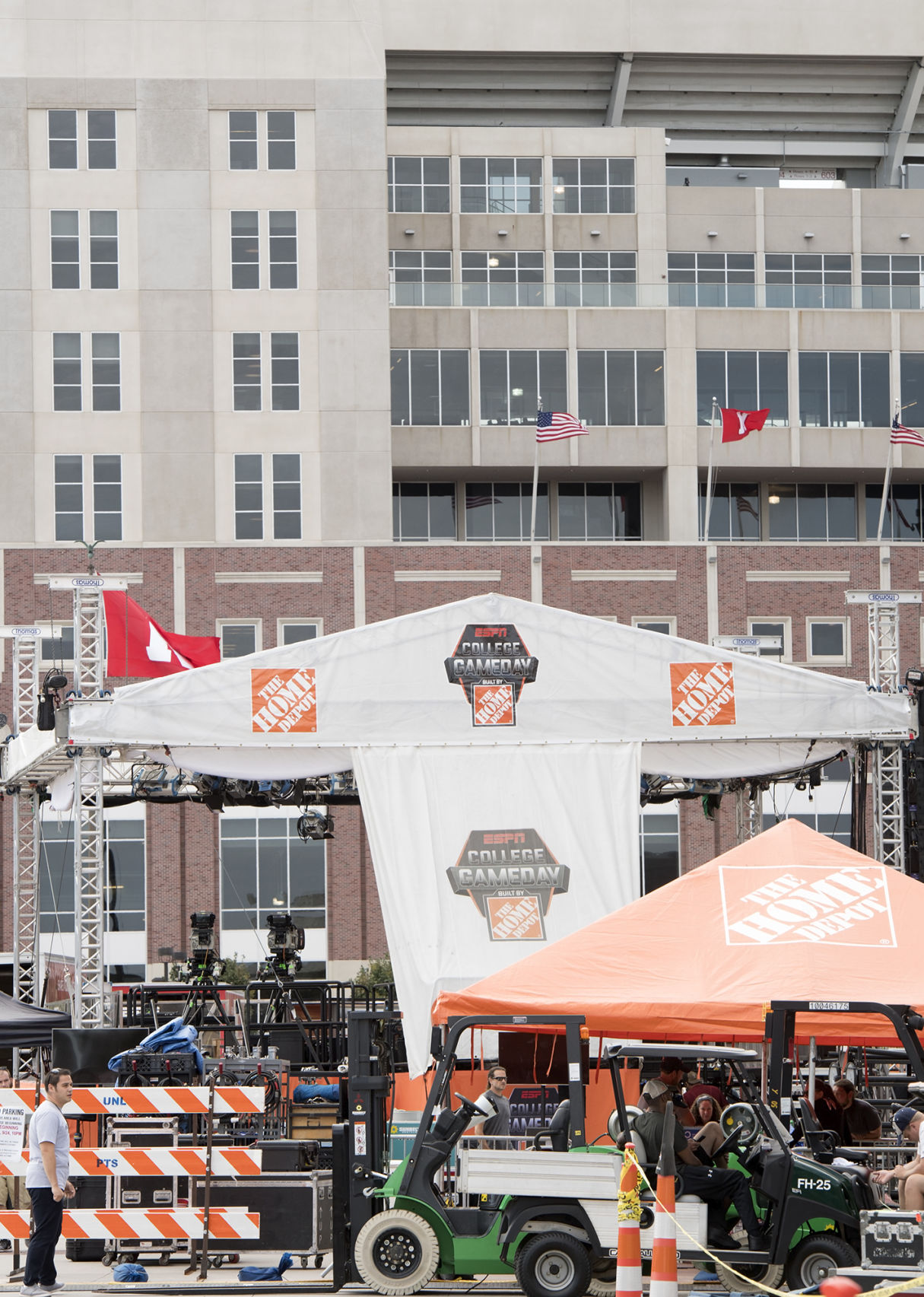 ESPN College GameDay set construction